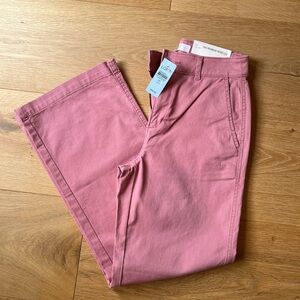 LOFT Pink Monroe Wide Leg Pants